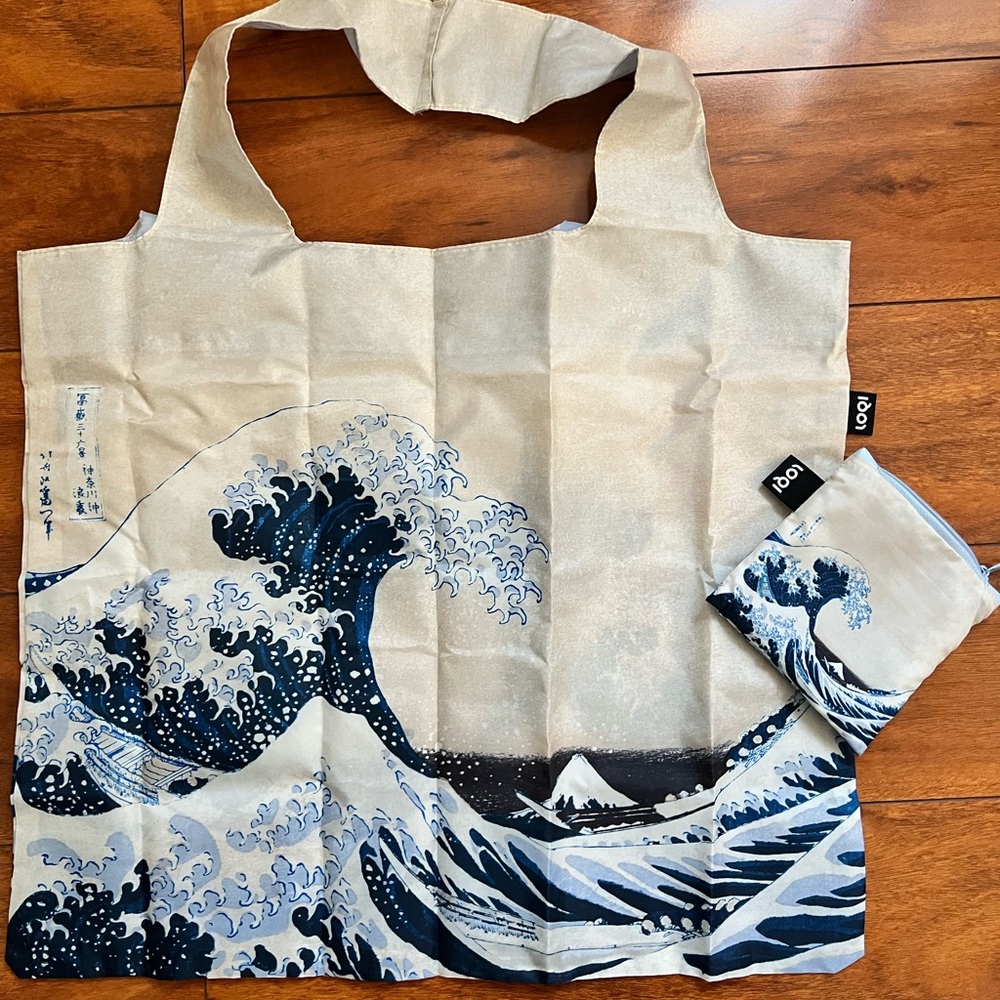 LOQI Museum Collection The Great Wave Tote Bag